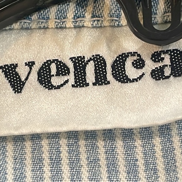 Vintage Venca striped pinstripes blue white red Jean denim jacket size xl - Picture 14 of 16